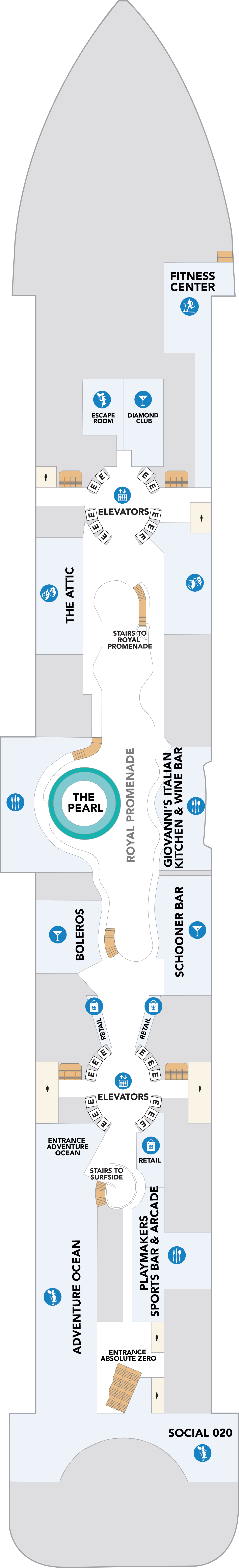 Icon of the Seas - Royal Caribbean International - Deck 6 (Deck 6)