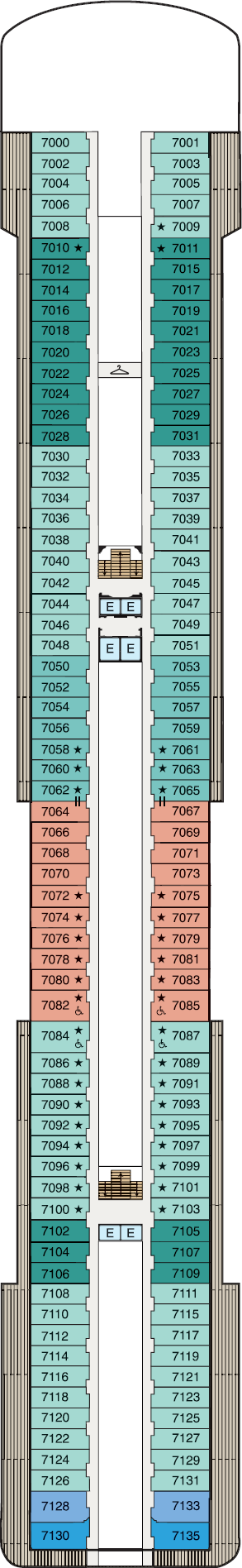 MS Riviera - Oceania Cruises - Deck 7 (Deck 7)