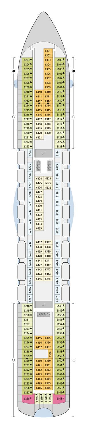 AIDAblu - AIDA Cruises - Deck 6 (Deck 6)