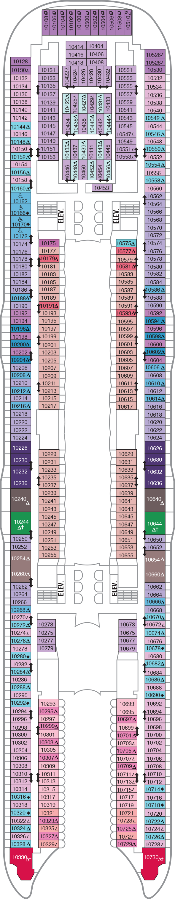 Allure of the Seas - Royal Caribbean International - Deck 10