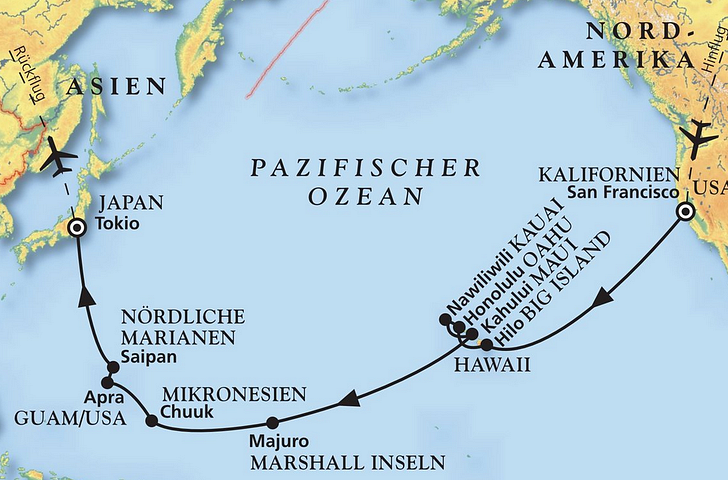 Impression zu Phoenix Seereisen - MS Amadea - Von San Francisco bis Tokio