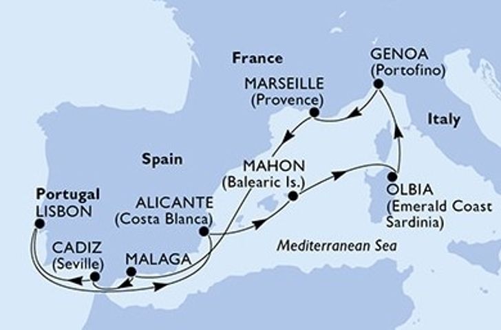 Impressionn zu Sommer 2026 - MSC Opera - Mediterrane Entdeckungsreise