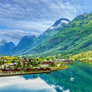 Norwegen Ausblick Fjord