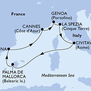 Aerial der MSC Grandiosa