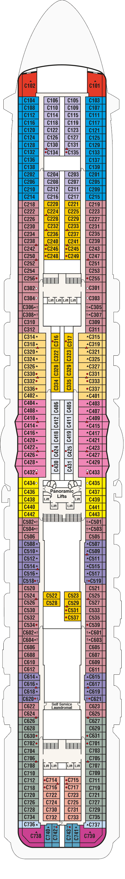 Majestic Princess - Princess Cruises - Deck 10 (Caribe)