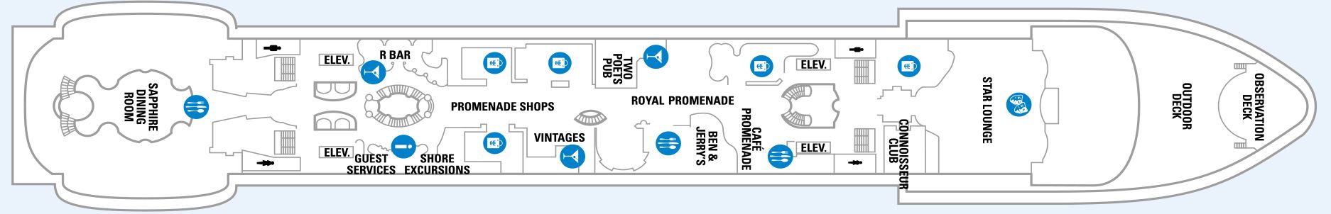 Voyager of the Seas - Royal Caribbean International - DECK 5