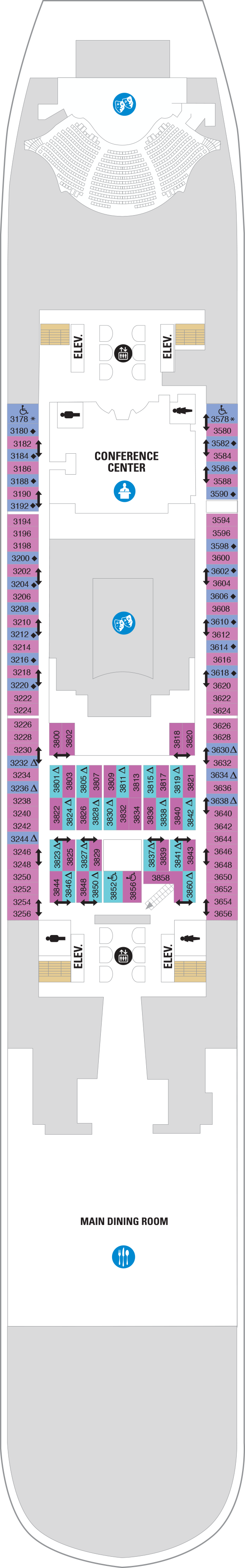 Oasis of the Seas - Royal Caribbean International - Deck 3