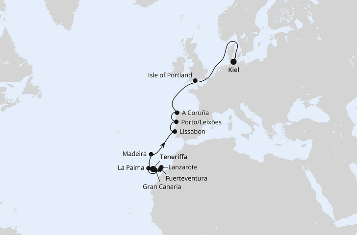 Impression zu Neue AIDAbella Frühlingsreisen - Europas Atlantikküste