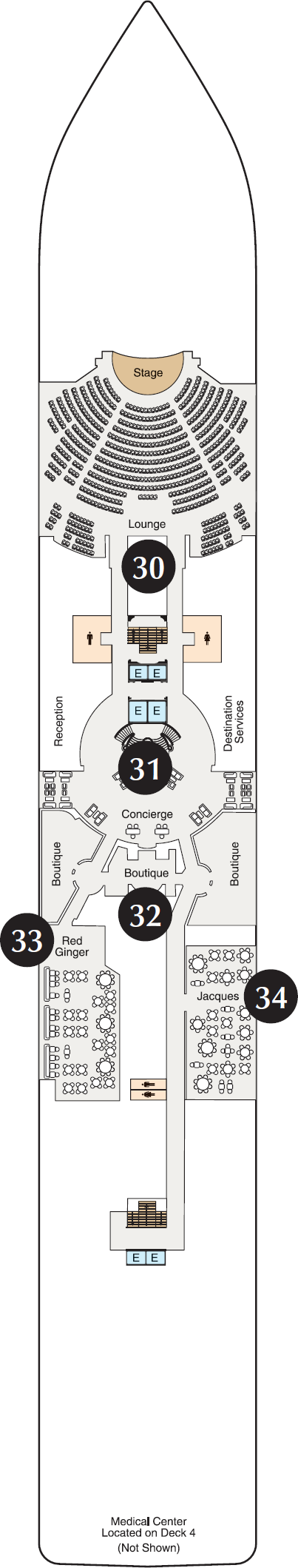 MS Riviera - Oceania Cruises - Deck 5 (Deck 5)