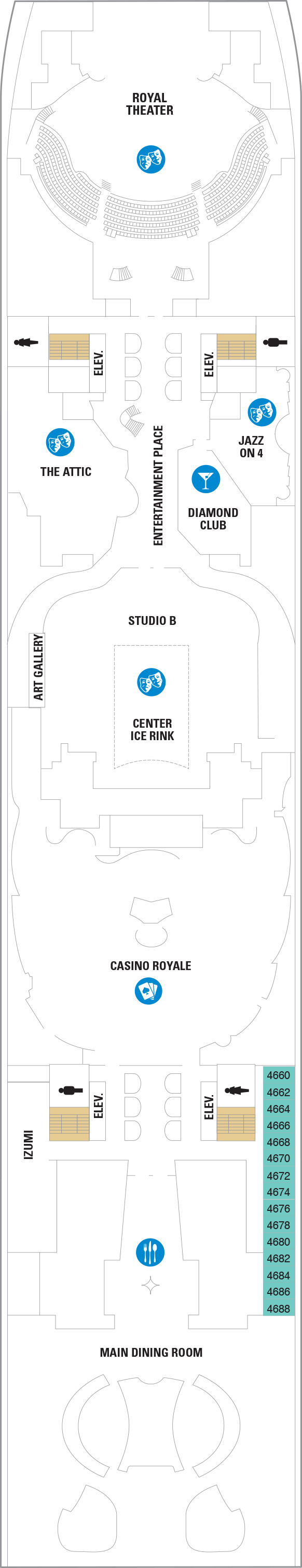 Harmony of the Seas - Royal Caribbean International - Deck 4