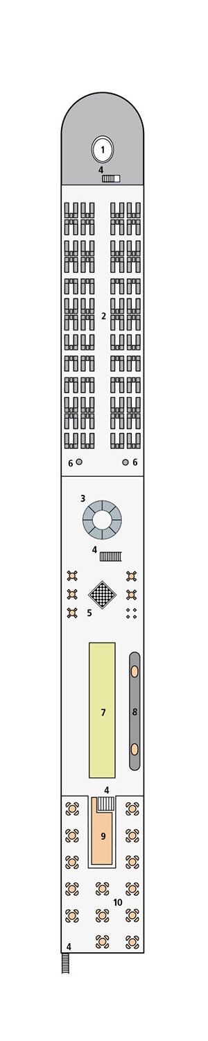 A-ROSA BRAVA - A-ROSA - Deck 4 (Deck 4 Sonnendeck)
