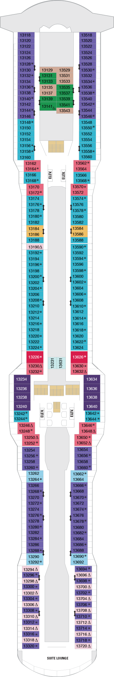 Odyssey of the Seas - Royal Caribbean International - Deck 13 (Deck 13)