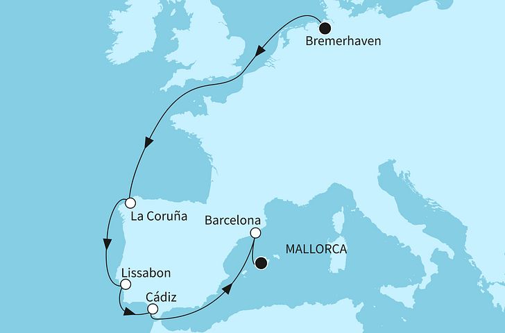 Impressionn zu Last Minute - Mein Schiff 2 - Westeuropas Vielfalt
