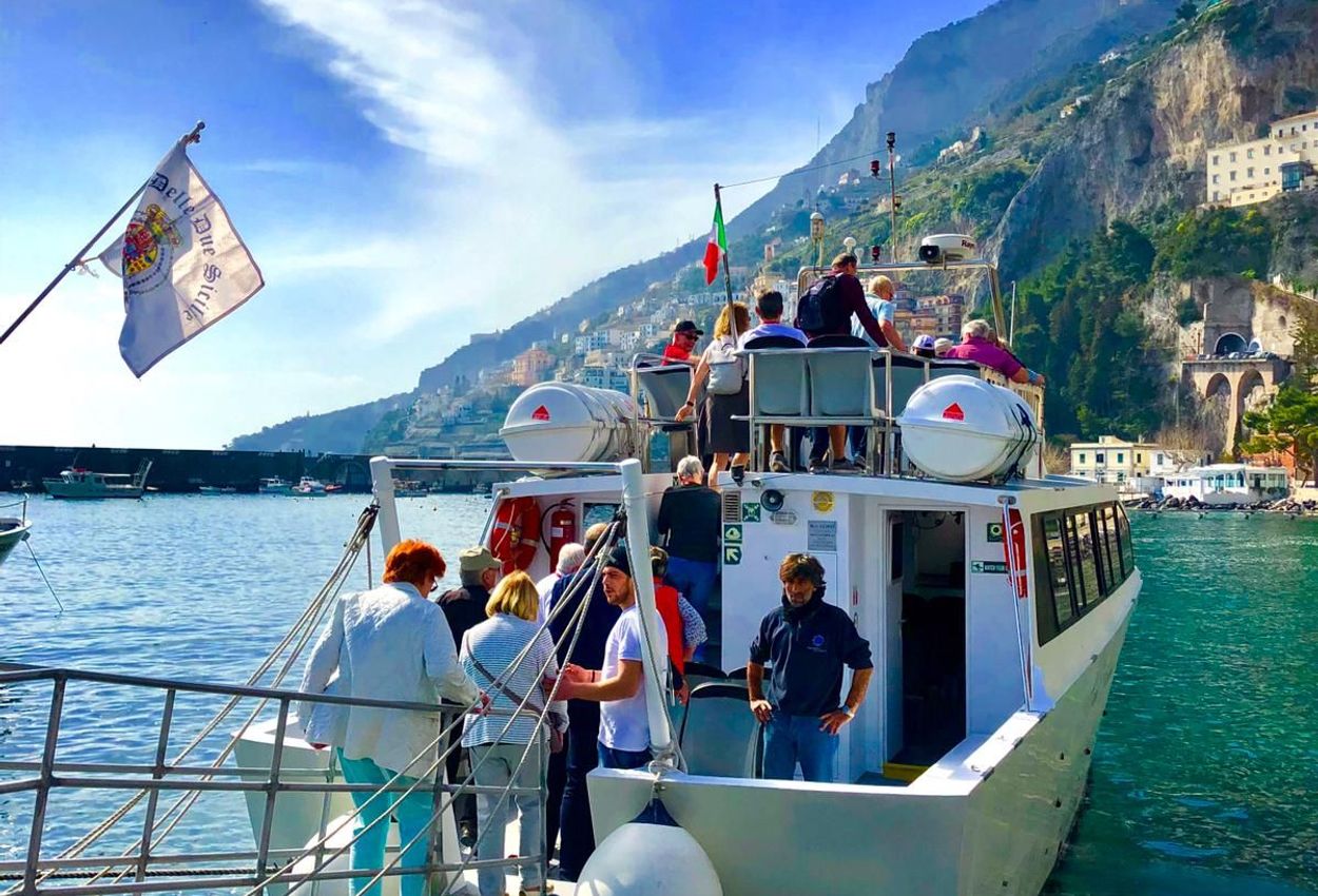 Bootsfahrt von Amalfi nach Salerno