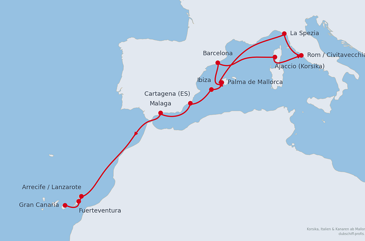 Impression zu AIDA Winter 2027/2028 - AIDAcosma - Korsika, Italien & Kanaren