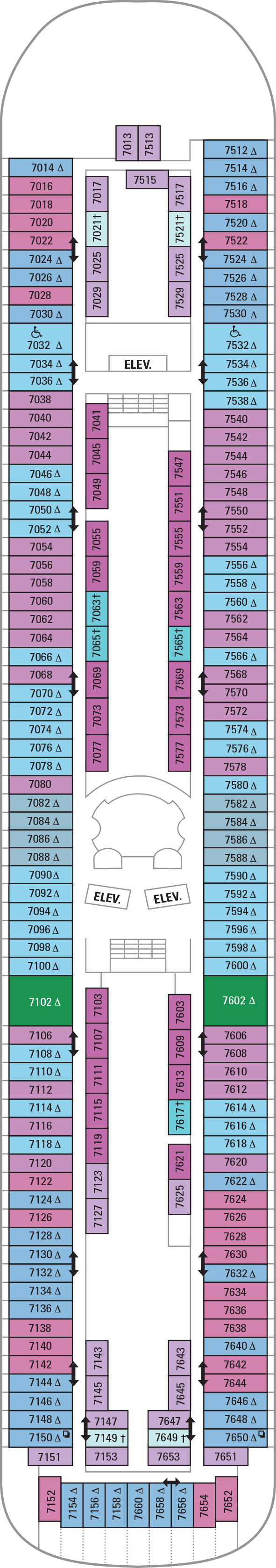 Vision of the Seas - Royal Caribbean International - Deck 7
