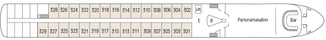 SWISS CROWN - Ohne Reederei - OBERDECK / DIAMANT-DECK