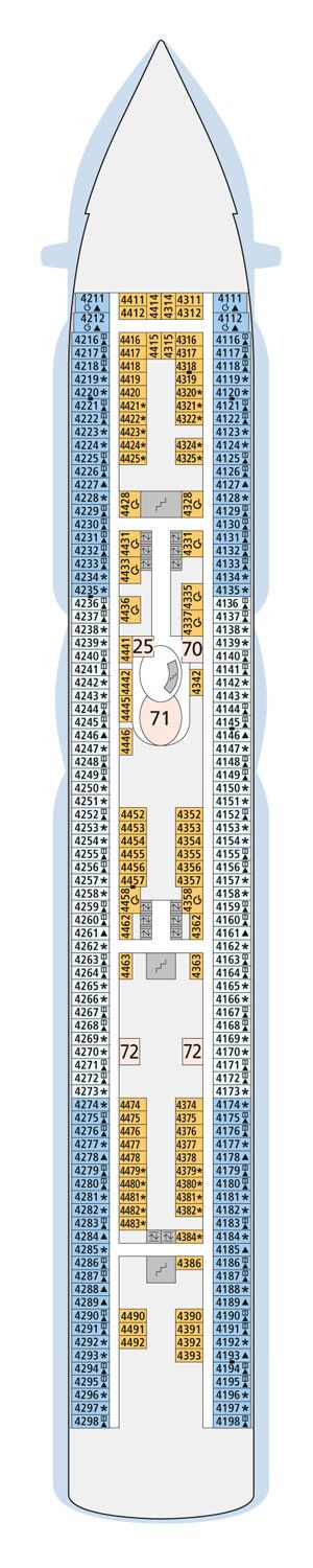 AIDAperla - AIDA Cruises - Deck 4 (Deck 4)