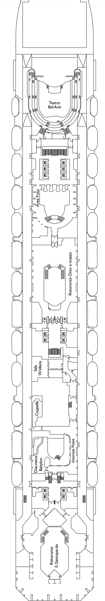 Costa Fascinosa - Costa Kreuzfahrten - Deck 4 (Gilda)