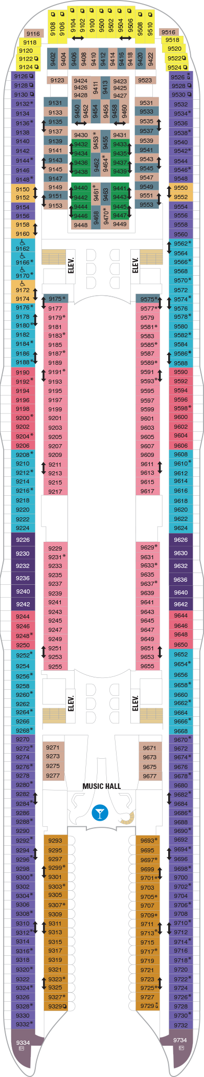 Wonder of the Seas - Royal Caribbean International - Deck 9 (Deck 9)