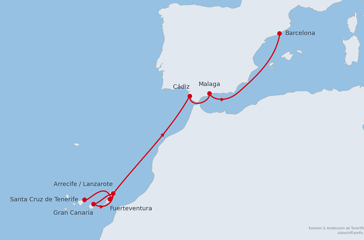 Impression zu Sommer 2027 - AIDAcosma - Kanaren & Andalusien