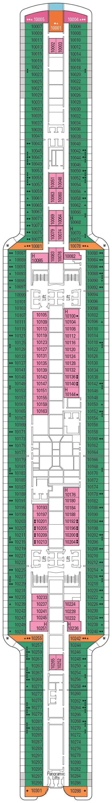 MSC Seashore - MSC Cruises - Deck 10 (Chania)