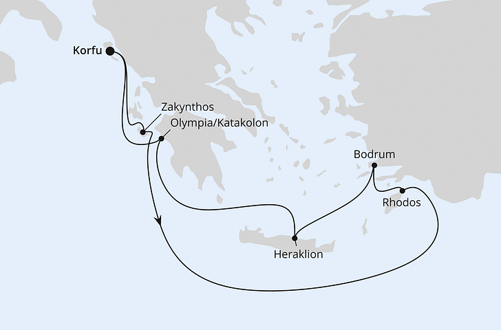 Impression zu Sommerferien 2026 - AIDAblu - Griechenland & Mittelmeerinseln