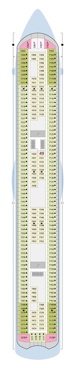 AIDAdiva - AIDA Cruises - Deck 7 (Deck 7)