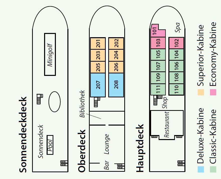 MEKONG DISCOVERY Deckplan
