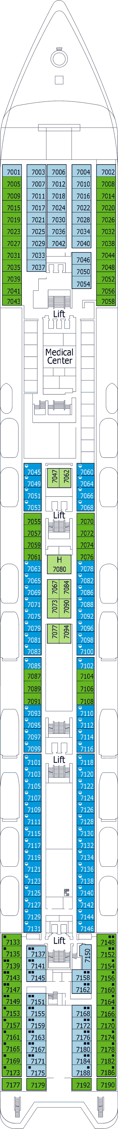 MSC Sinfonia - MSC Cruises - Deck 7 (Brahms)