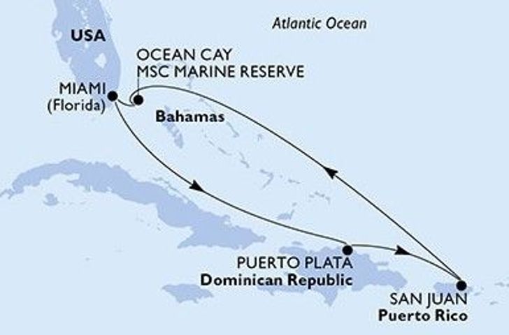 Impression zu MSC Yacht Club Sommer 2027 - MSC World America - Karibisches Inselparadies Abenteuer