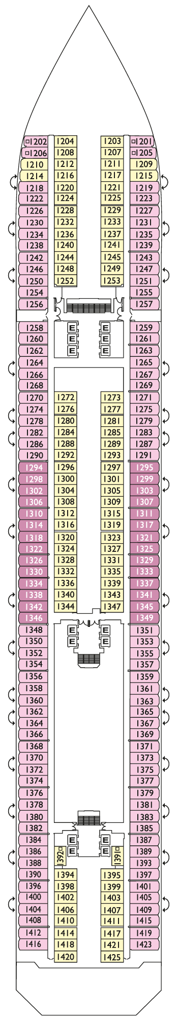 Costa Fortuna - Costa Kreuzfahrten - Deck 1 (Rio de Janeiro)