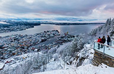 Fløyen im Winter