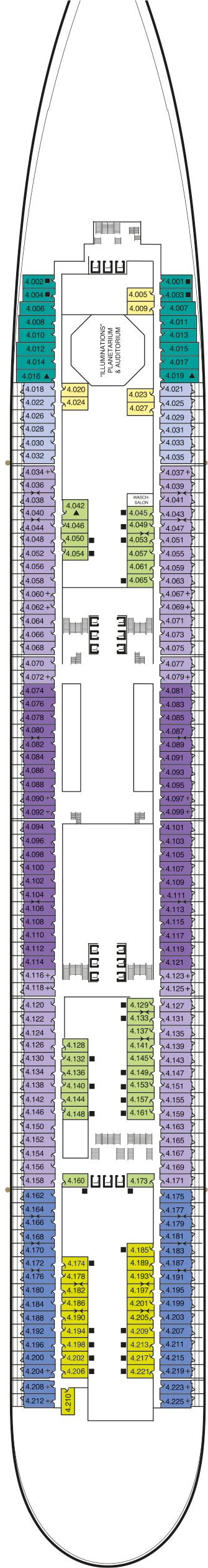 Queen Mary 2 - Cunard Line - Deck 4 (Deck 4)