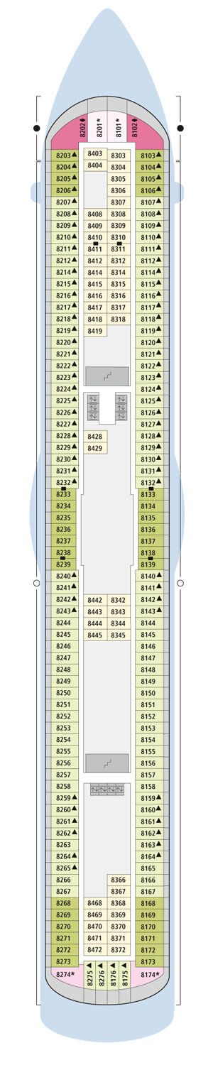 AIDAdiva - AIDA Cruises - Deck 8 (Deck 8)
