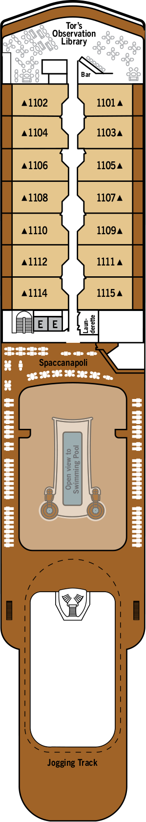 Silver Muse - Silversea - Deck 11 (Deck 11)