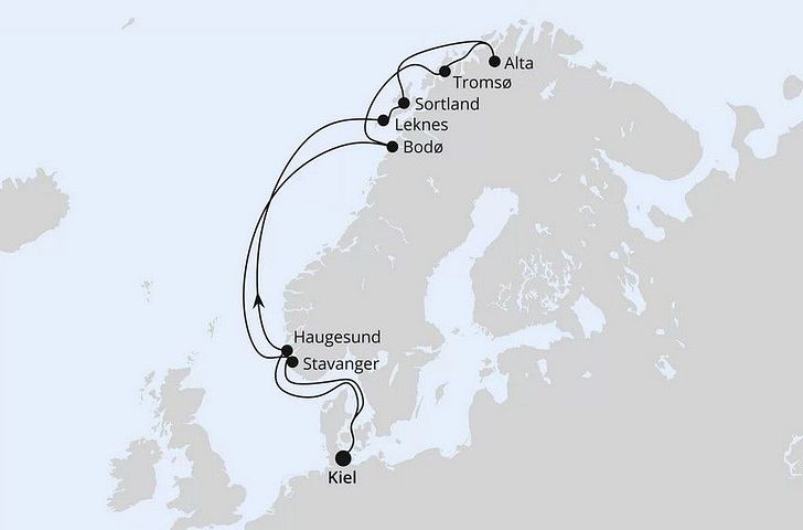 Impression zu Herbstferien 2026 - AIDAbella - Herbstliche Nordlichter