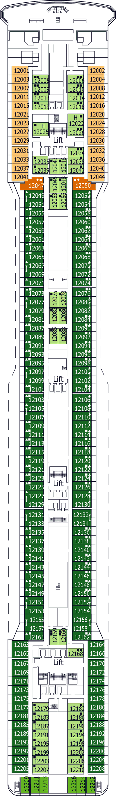 MSC Magnifica - MSC Cruises - Deck 12 (Portovenere)
