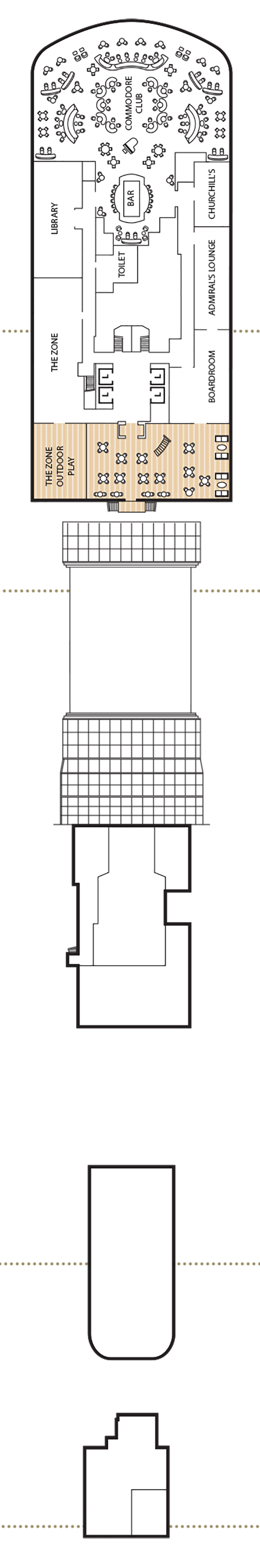 Queen Anne - Cunard Line - Deck 12 (Deck 12)