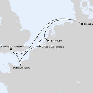 AIDAnova Lichtermeer Menschen Paar