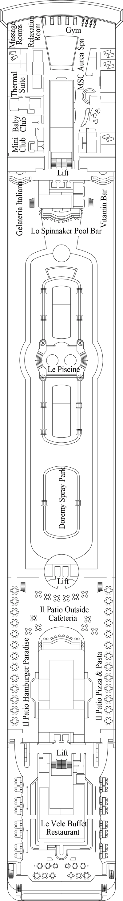 MSC Opera - MSC Cruises - Deck 11 (Tosca)