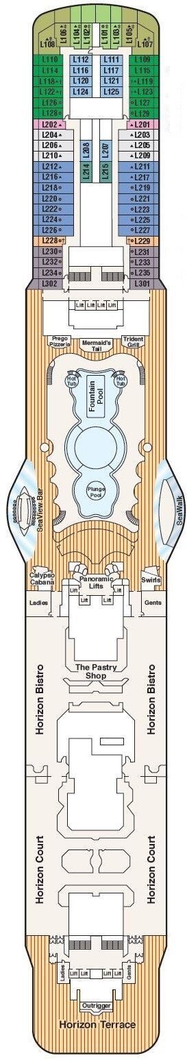 Regal Princess - Princess Cruises - Deck 16 (Lido)