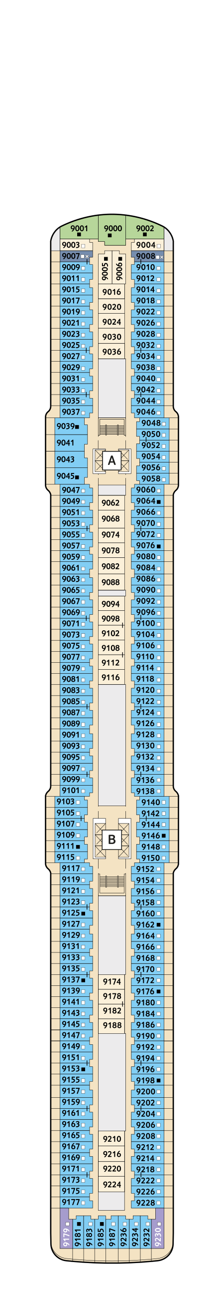 Mein Schiff 3 - TUI Cruises - Deck 9 (Koralle)