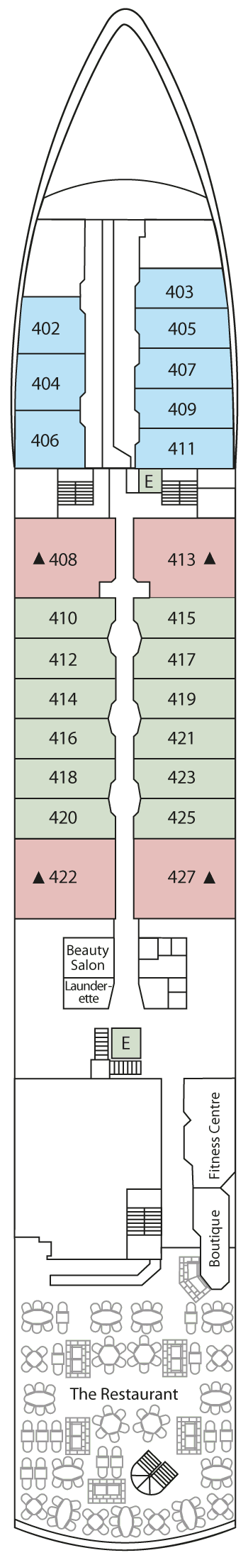 Silver Explorer - Silversea - Deck 4 (Deck 4)