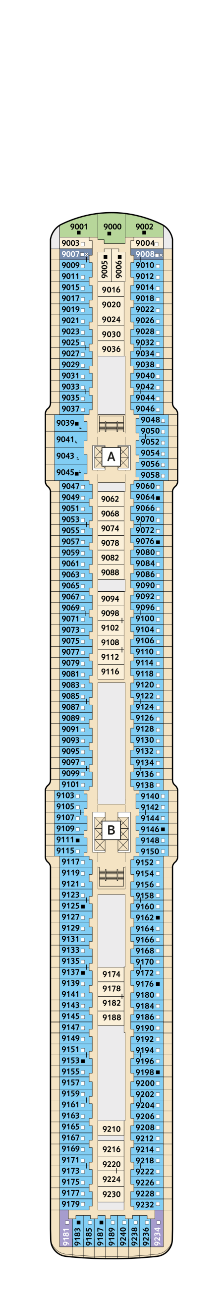 Mein Schiff 5 - TUI Cruises - Deck 9 (Koralle)