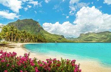 indischer ozean mit mauritius