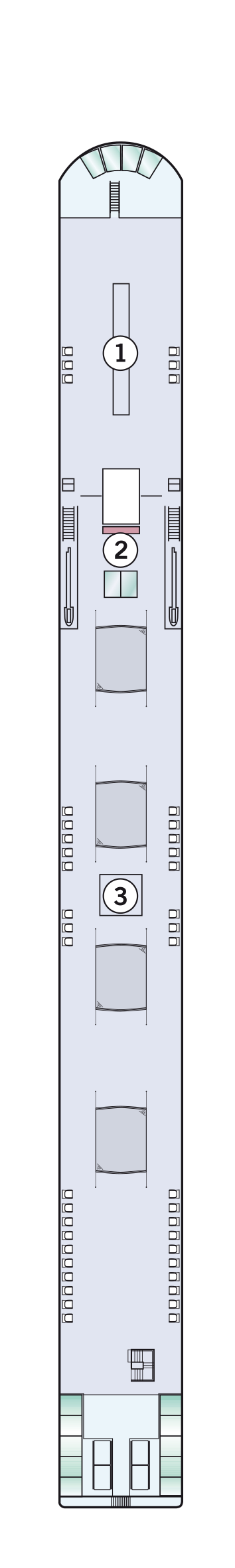 MS Amadeus Queen - Amadeus Flusskreuzfahrten - Deck 4 (Sonnen-Deck)