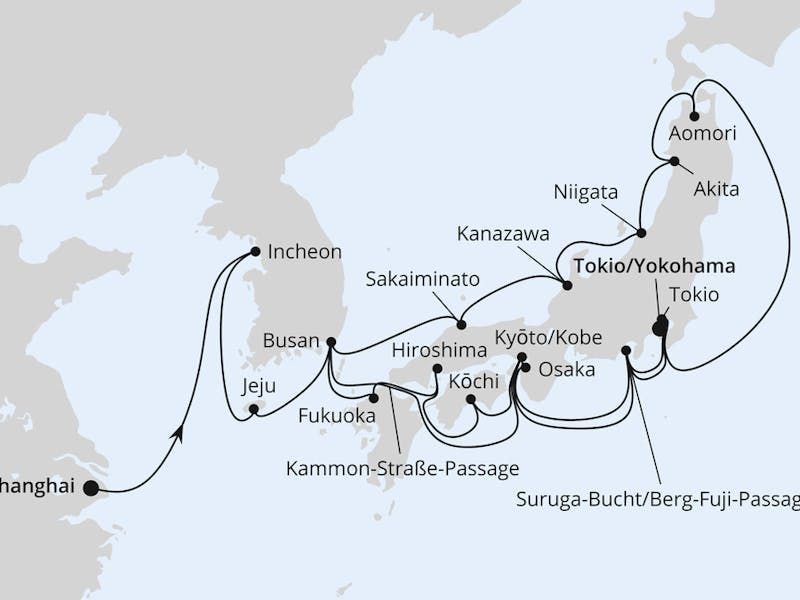 China, Südkorea & Japan Zur Frühlingsblüte