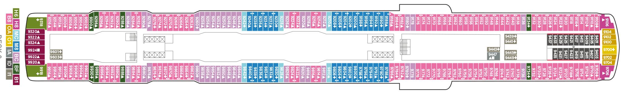 Norwegian Joy - Norwegian Cruise Line - DECK 9