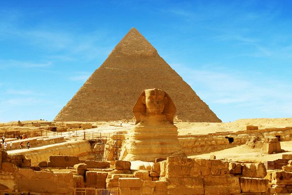 Die Pyramiden von Gizeh in Ägypten